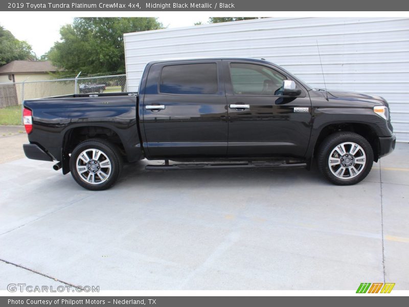 Midnight Black Metallic / Black 2019 Toyota Tundra Platinum CrewMax 4x4