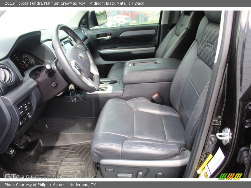 Midnight Black Metallic / Black 2019 Toyota Tundra Platinum CrewMax 4x4