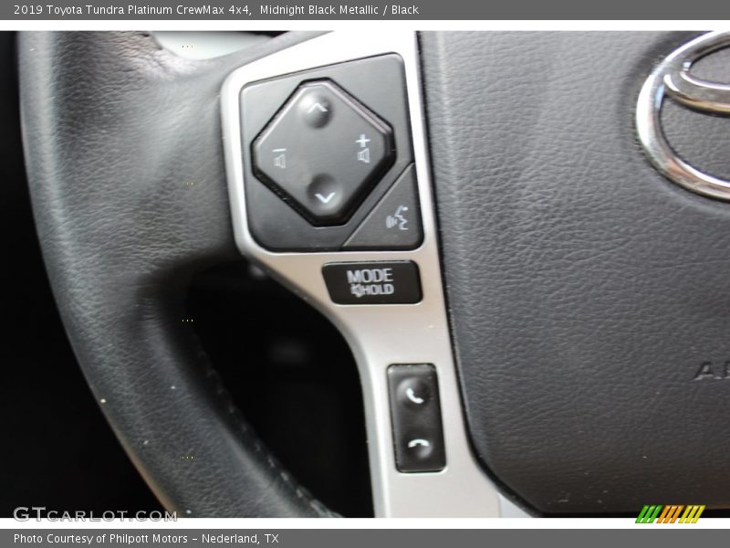 Midnight Black Metallic / Black 2019 Toyota Tundra Platinum CrewMax 4x4