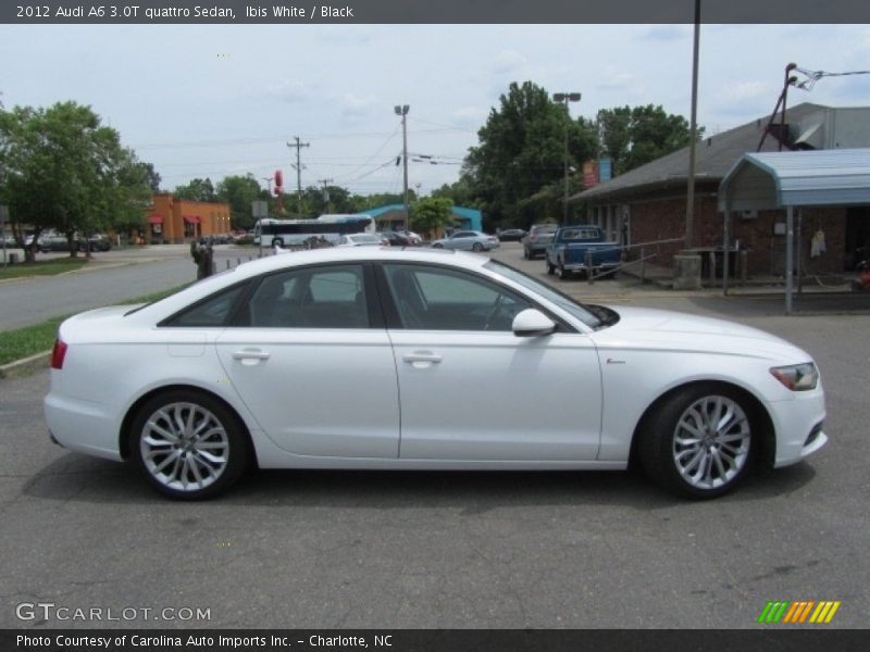 Ibis White / Black 2012 Audi A6 3.0T quattro Sedan