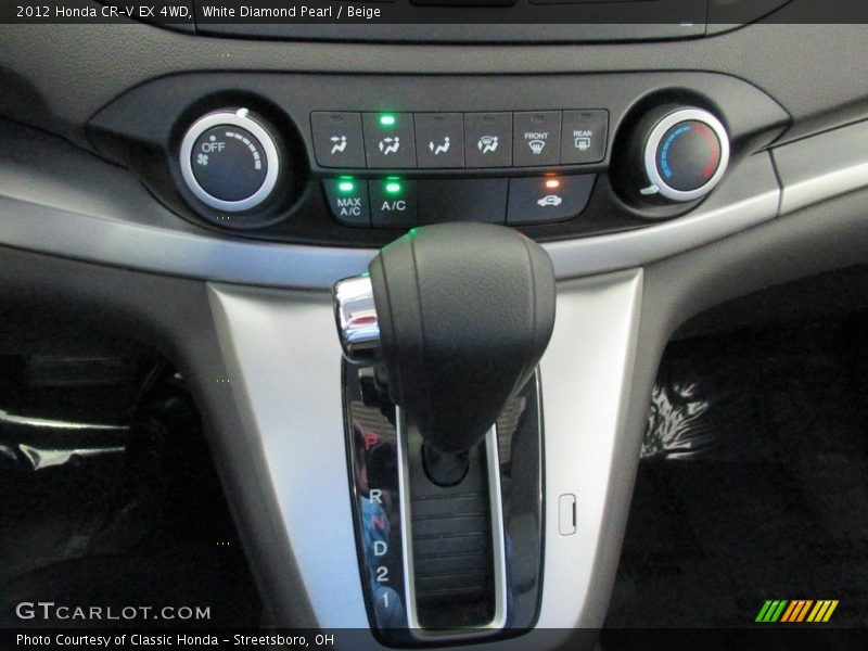 White Diamond Pearl / Beige 2012 Honda CR-V EX 4WD