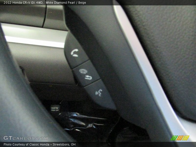 White Diamond Pearl / Beige 2012 Honda CR-V EX 4WD
