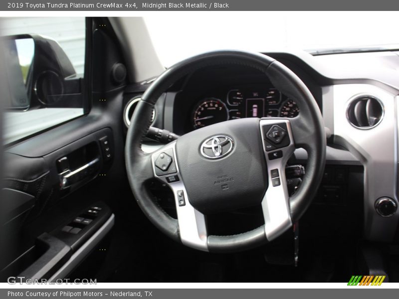 Midnight Black Metallic / Black 2019 Toyota Tundra Platinum CrewMax 4x4