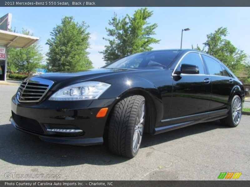 Black / Black 2013 Mercedes-Benz S 550 Sedan