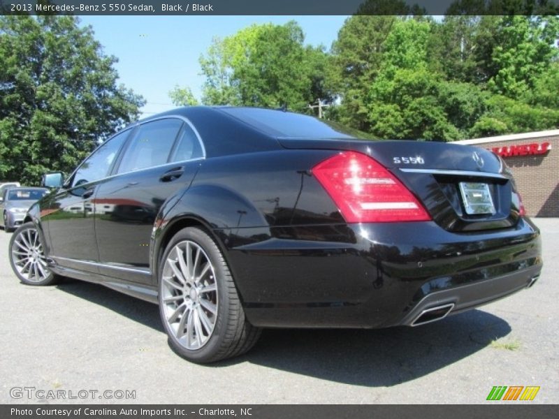 Black / Black 2013 Mercedes-Benz S 550 Sedan