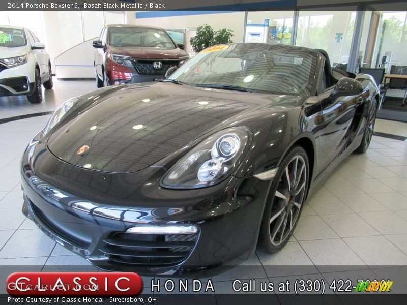 Basalt Black Metallic / Black 2014 Porsche Boxster S