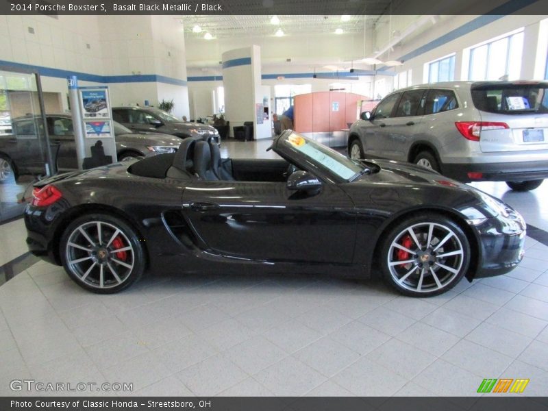 Basalt Black Metallic / Black 2014 Porsche Boxster S