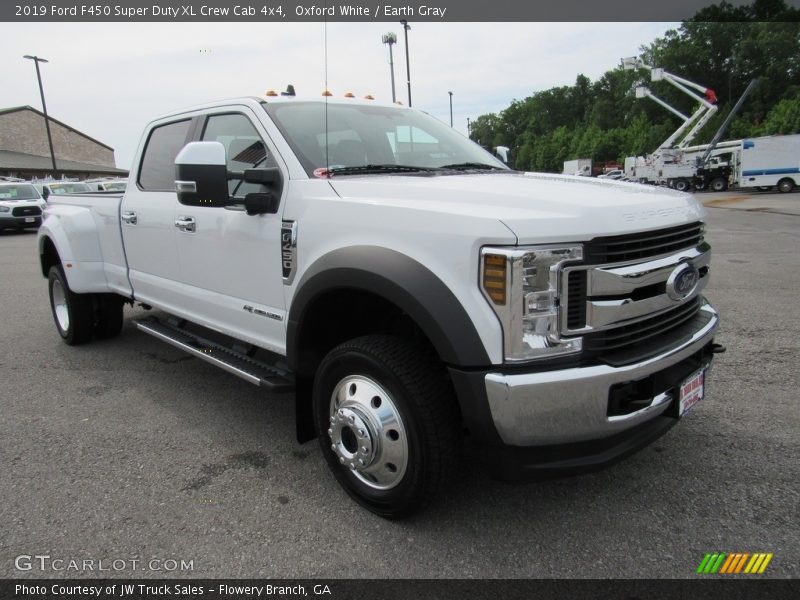 Oxford White / Earth Gray 2019 Ford F450 Super Duty XL Crew Cab 4x4