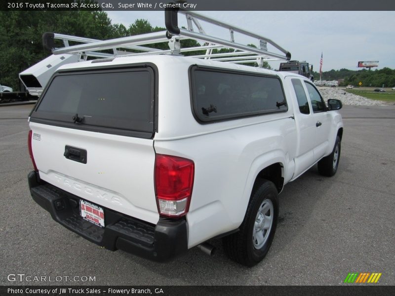Super White / Cement Gray 2016 Toyota Tacoma SR Access Cab