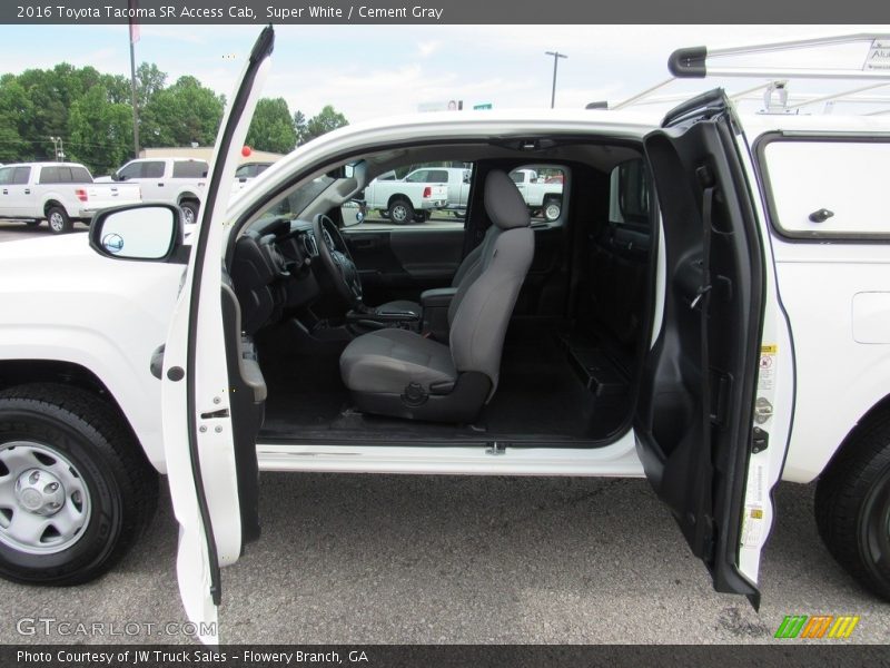 Super White / Cement Gray 2016 Toyota Tacoma SR Access Cab