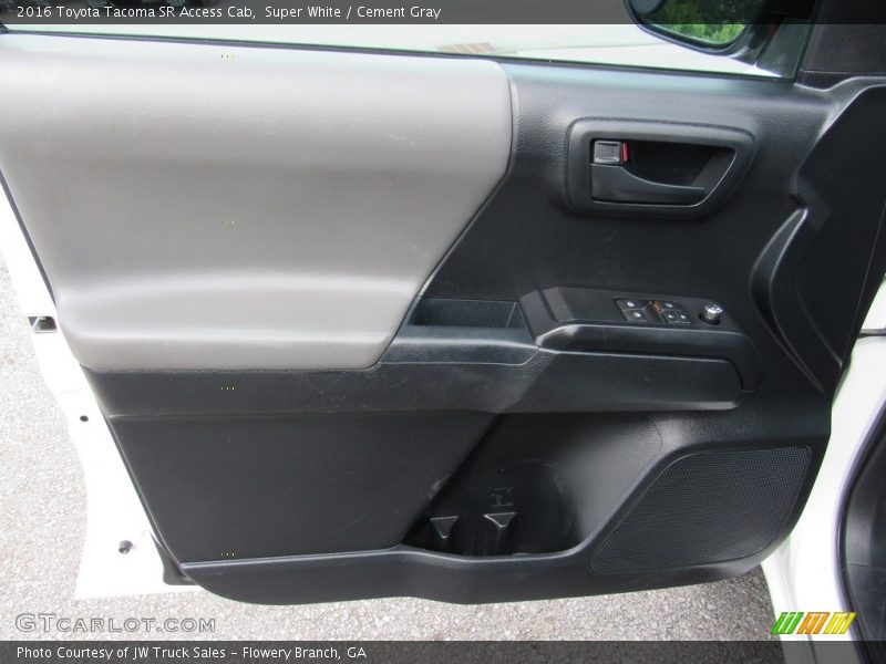 Super White / Cement Gray 2016 Toyota Tacoma SR Access Cab