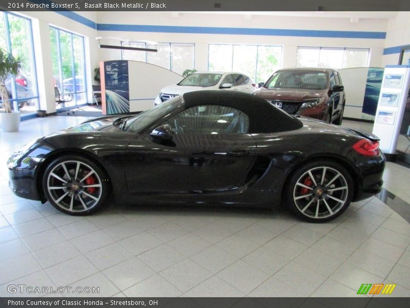 Basalt Black Metallic / Black 2014 Porsche Boxster S