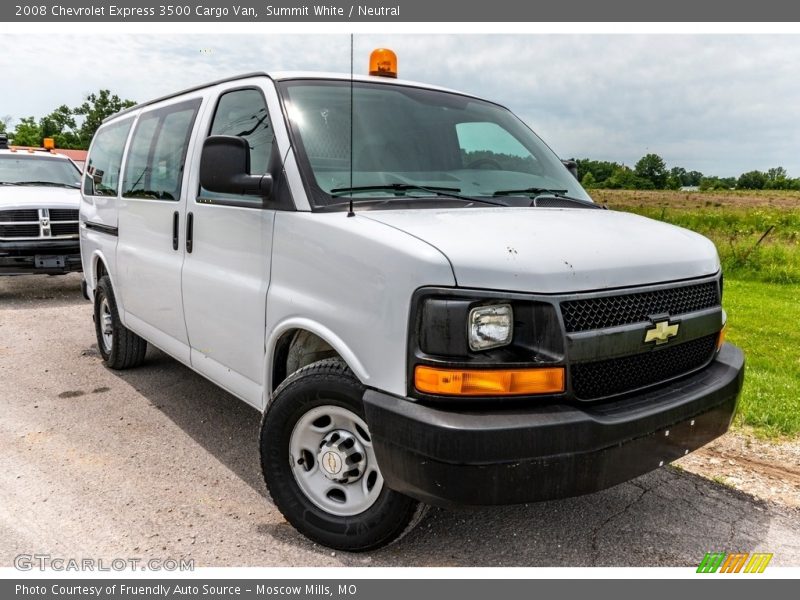 Summit White / Neutral 2008 Chevrolet Express 3500 Cargo Van