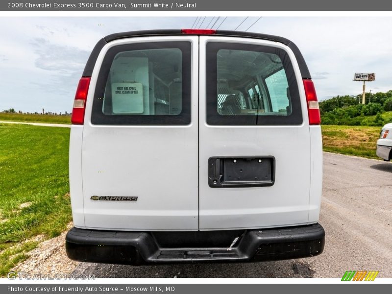 Summit White / Neutral 2008 Chevrolet Express 3500 Cargo Van