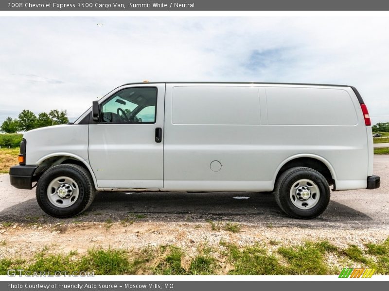 Summit White / Neutral 2008 Chevrolet Express 3500 Cargo Van