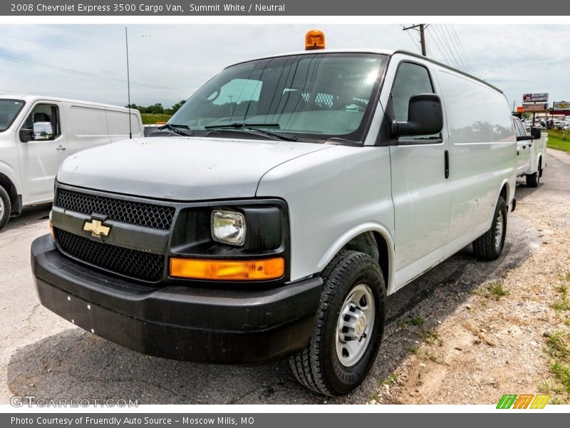 Summit White / Neutral 2008 Chevrolet Express 3500 Cargo Van