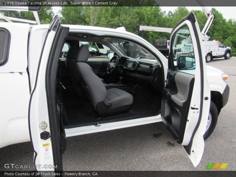 Super White / Cement Gray 2016 Toyota Tacoma SR Access Cab