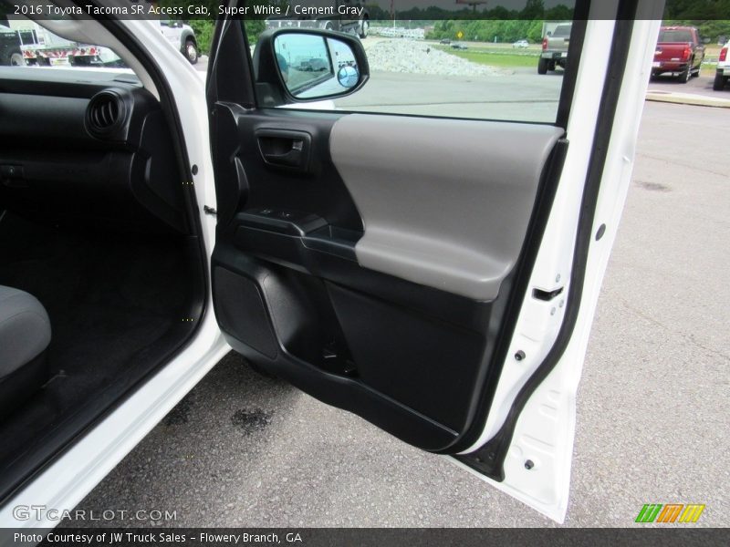 Super White / Cement Gray 2016 Toyota Tacoma SR Access Cab