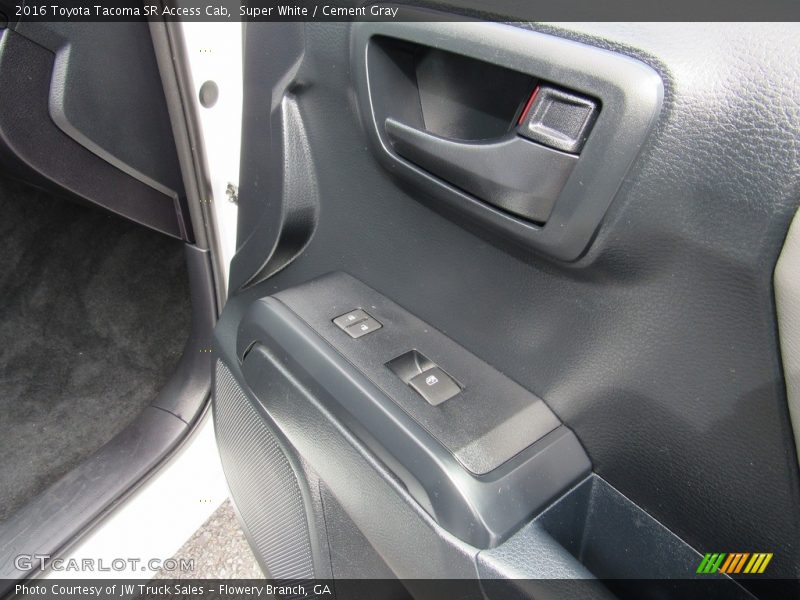Super White / Cement Gray 2016 Toyota Tacoma SR Access Cab