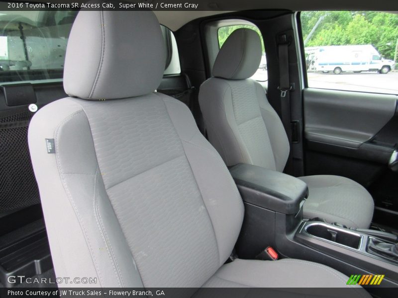 Super White / Cement Gray 2016 Toyota Tacoma SR Access Cab