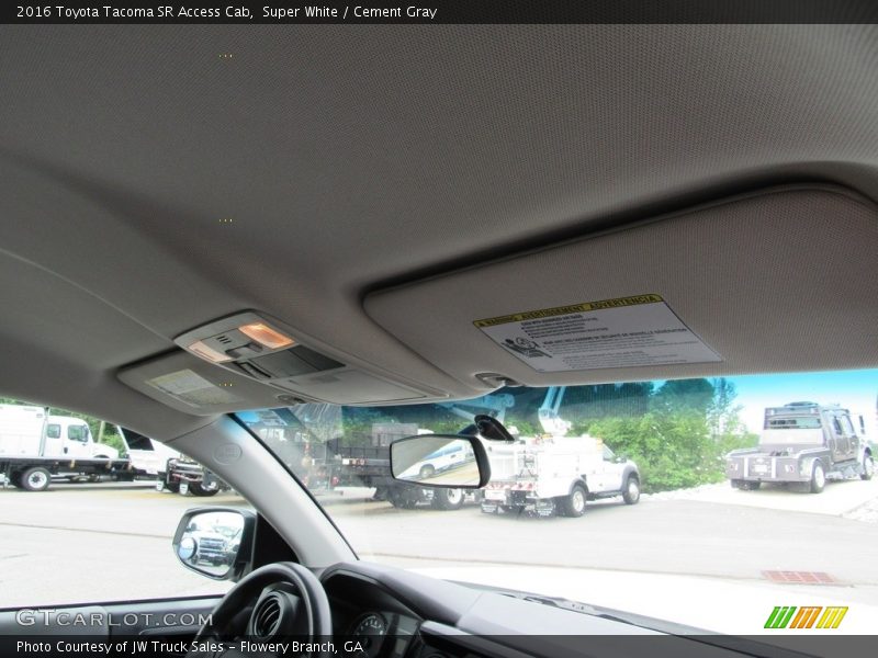 Super White / Cement Gray 2016 Toyota Tacoma SR Access Cab