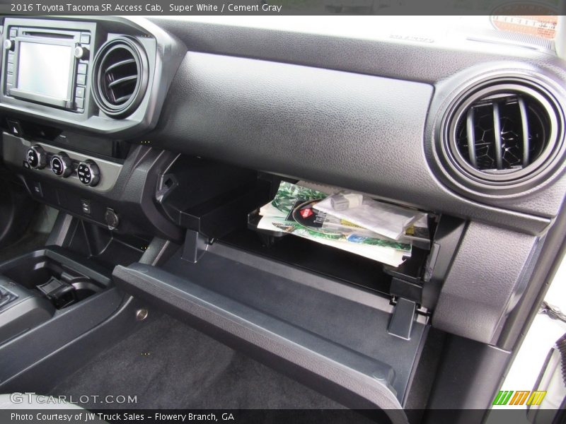 Super White / Cement Gray 2016 Toyota Tacoma SR Access Cab