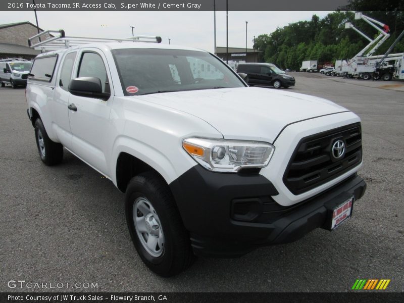 Super White / Cement Gray 2016 Toyota Tacoma SR Access Cab