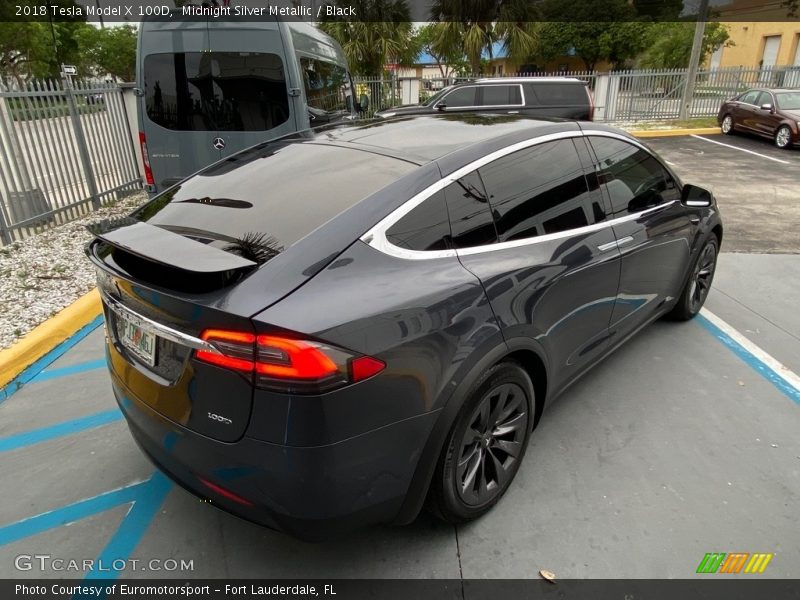 Midnight Silver Metallic / Black 2018 Tesla Model X 100D