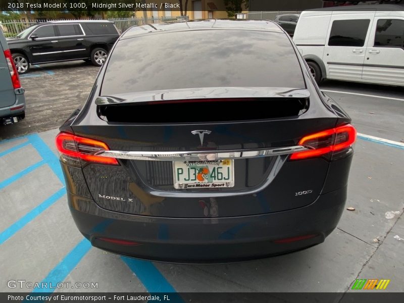 Midnight Silver Metallic / Black 2018 Tesla Model X 100D