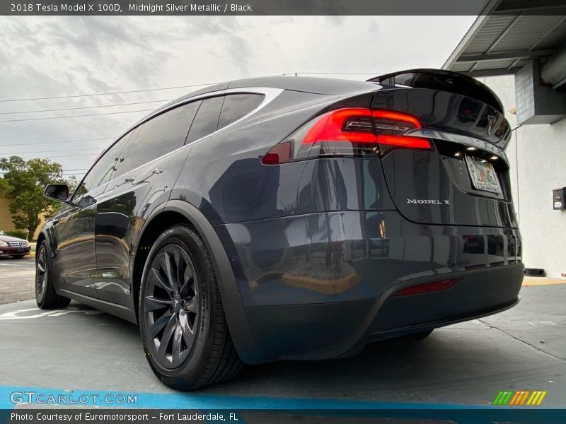 Midnight Silver Metallic / Black 2018 Tesla Model X 100D