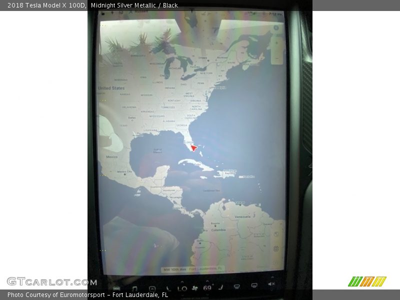 Navigation of 2018 Model X 100D