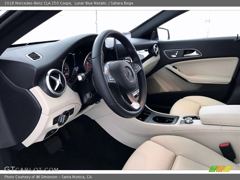 Lunar Blue Metallic / Sahara Beige 2018 Mercedes-Benz CLA 250 Coupe