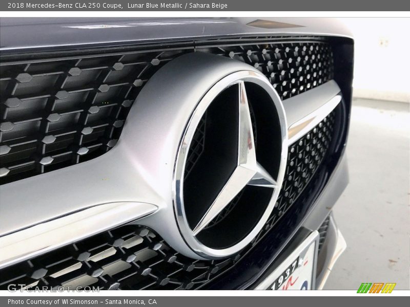 Lunar Blue Metallic / Sahara Beige 2018 Mercedes-Benz CLA 250 Coupe