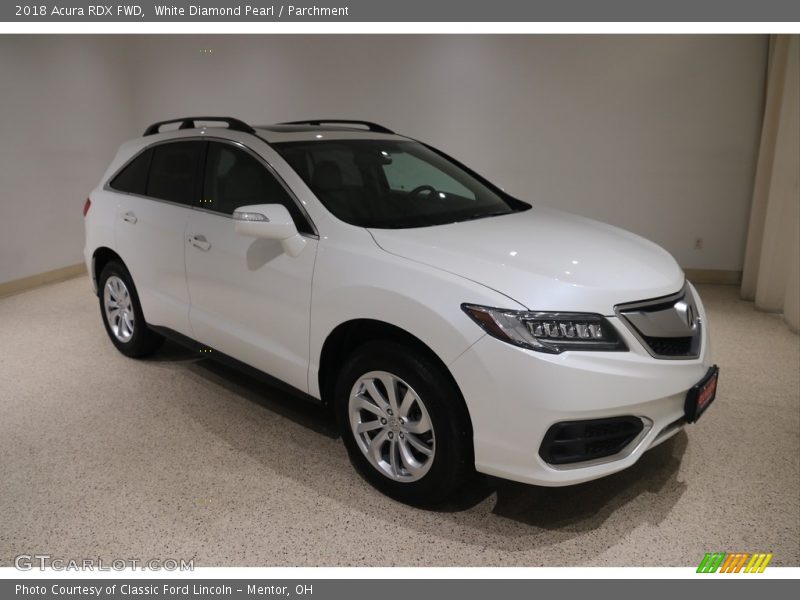 White Diamond Pearl / Parchment 2018 Acura RDX FWD
