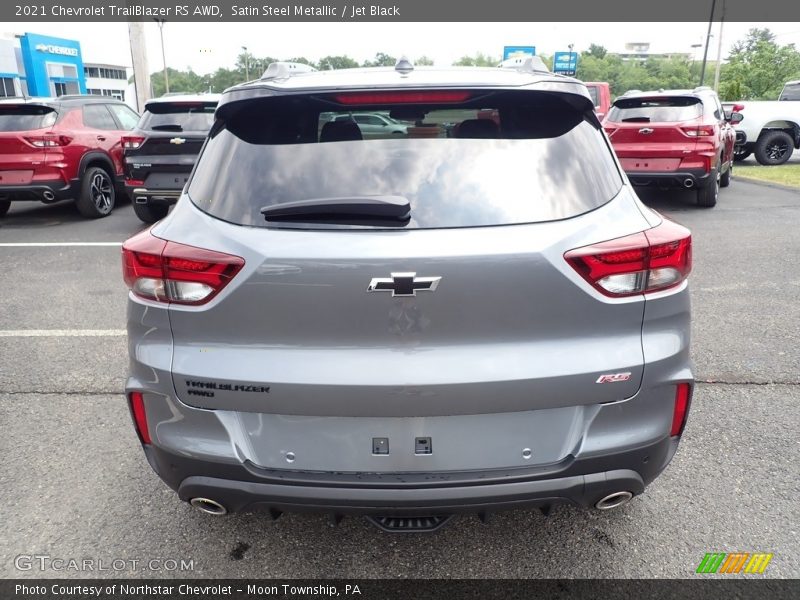Satin Steel Metallic / Jet Black 2021 Chevrolet TrailBlazer RS AWD