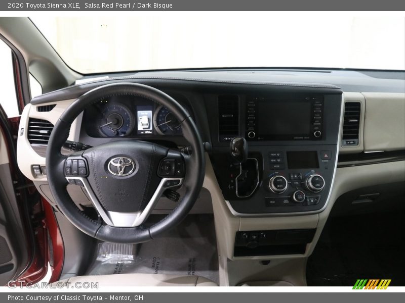 Salsa Red Pearl / Dark Bisque 2020 Toyota Sienna XLE