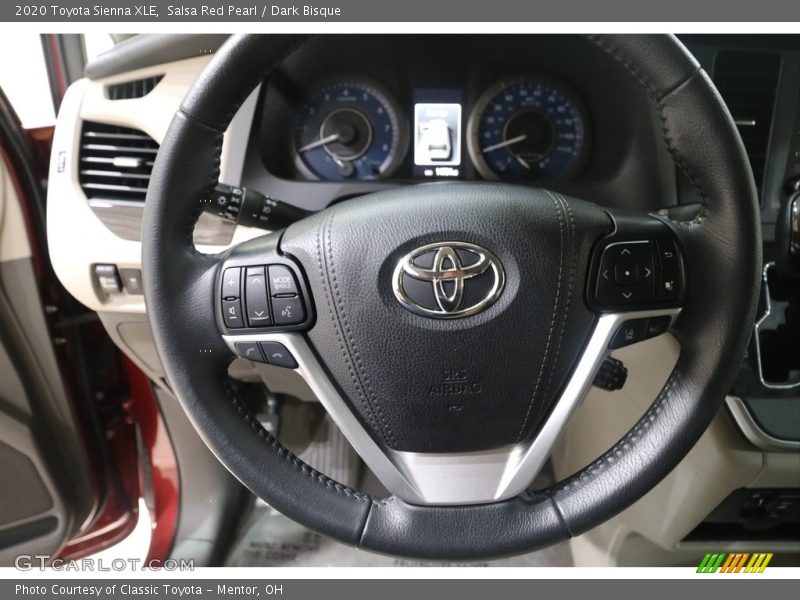 Salsa Red Pearl / Dark Bisque 2020 Toyota Sienna XLE
