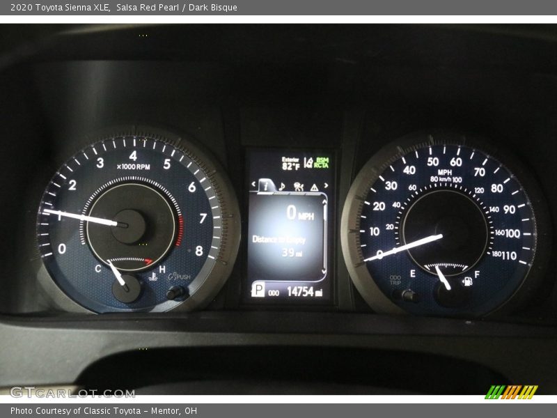 Salsa Red Pearl / Dark Bisque 2020 Toyota Sienna XLE