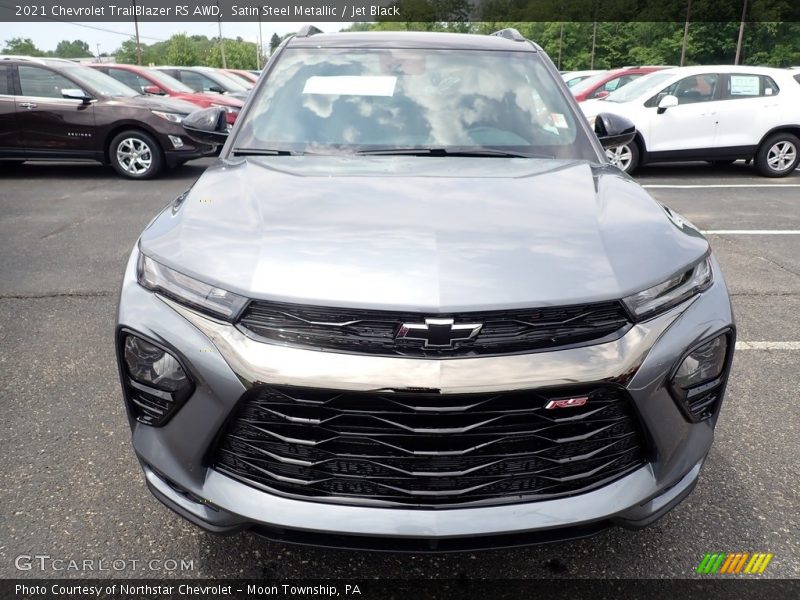 Satin Steel Metallic / Jet Black 2021 Chevrolet TrailBlazer RS AWD
