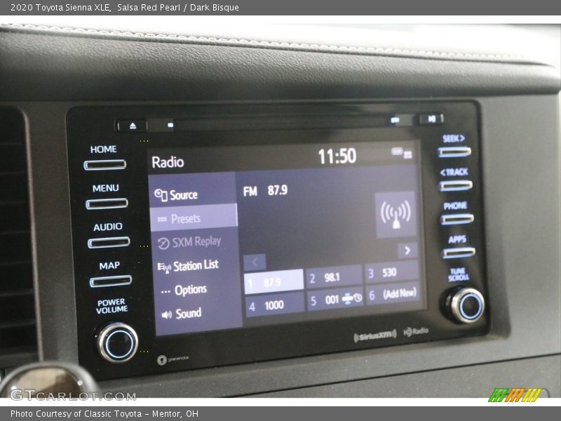 Salsa Red Pearl / Dark Bisque 2020 Toyota Sienna XLE