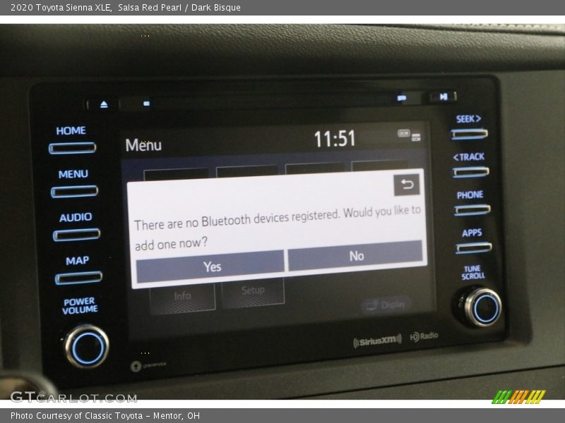 Salsa Red Pearl / Dark Bisque 2020 Toyota Sienna XLE