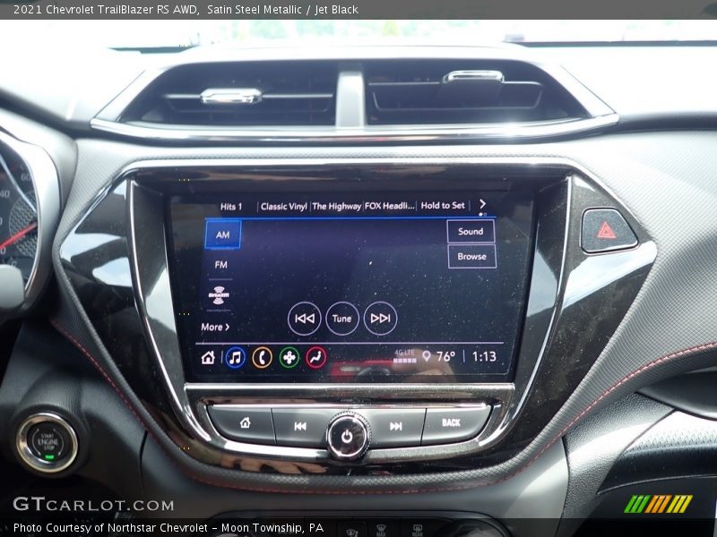 Satin Steel Metallic / Jet Black 2021 Chevrolet TrailBlazer RS AWD