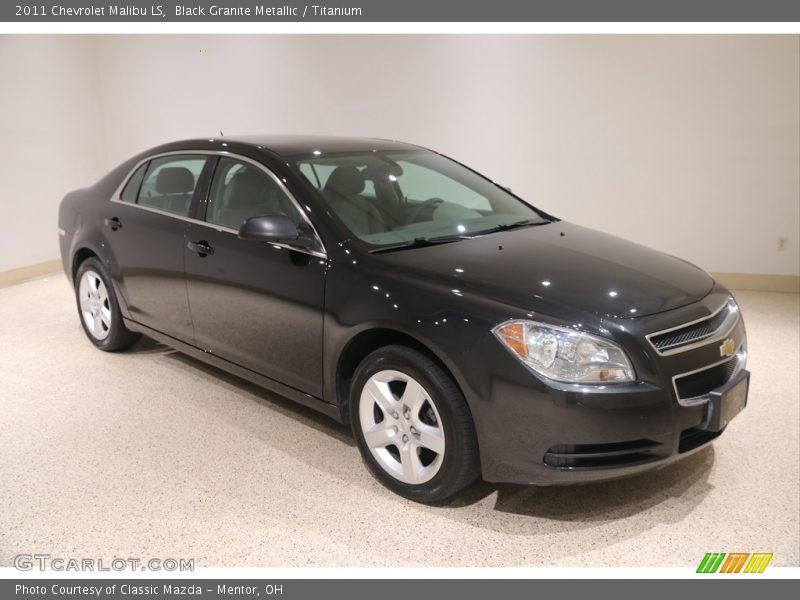 Black Granite Metallic / Titanium 2011 Chevrolet Malibu LS