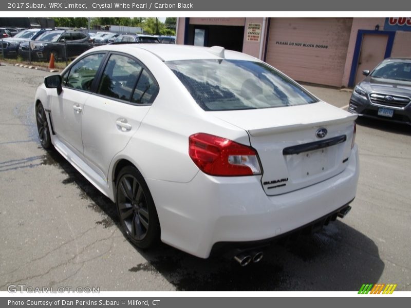 Crystal White Pearl / Carbon Black 2017 Subaru WRX Limited