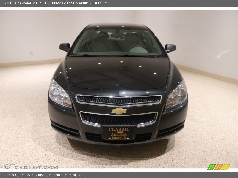Black Granite Metallic / Titanium 2011 Chevrolet Malibu LS