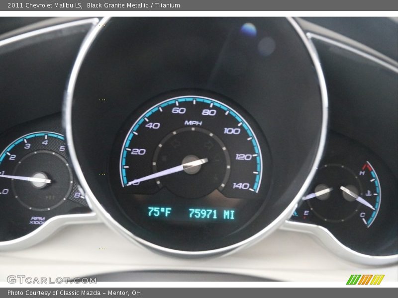 Black Granite Metallic / Titanium 2011 Chevrolet Malibu LS