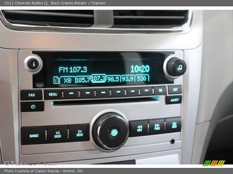Black Granite Metallic / Titanium 2011 Chevrolet Malibu LS