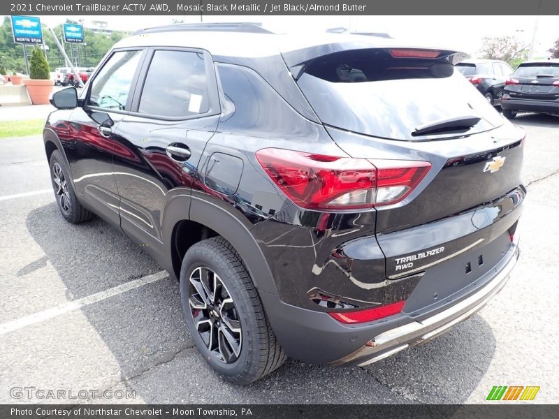 Mosaic Black Metallic / Jet Black/Almond Butter 2021 Chevrolet TrailBlazer ACTIV AWD