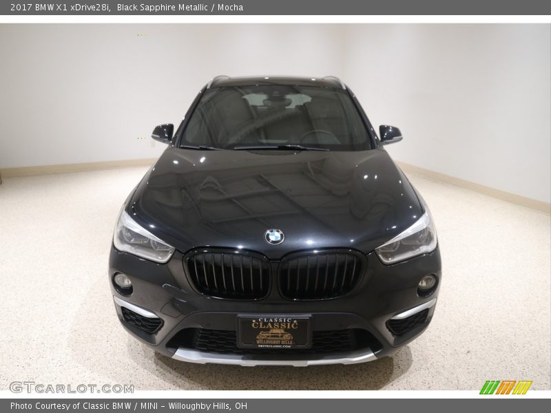 Black Sapphire Metallic / Mocha 2017 BMW X1 xDrive28i