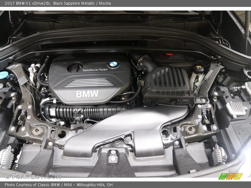 Black Sapphire Metallic / Mocha 2017 BMW X1 xDrive28i